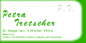 petra tretscher business card